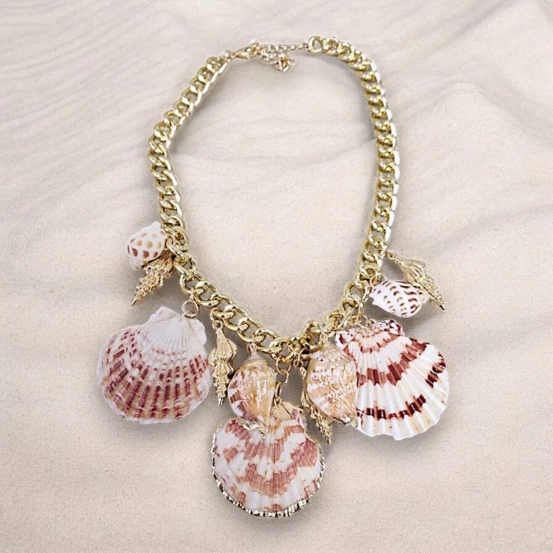 Seashell Necklace | Charm Necklace | Chain | Coastal | Beach made by Care Tucker