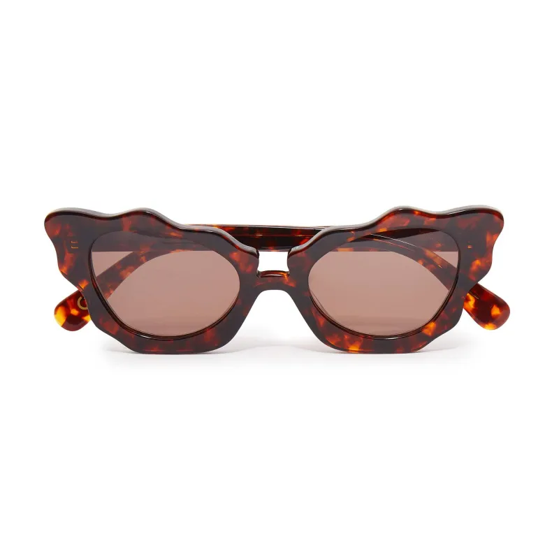 TORTOISE BEVERLY HILLS CAT-EYE SUNGLASSES made by Lele Sadoughi