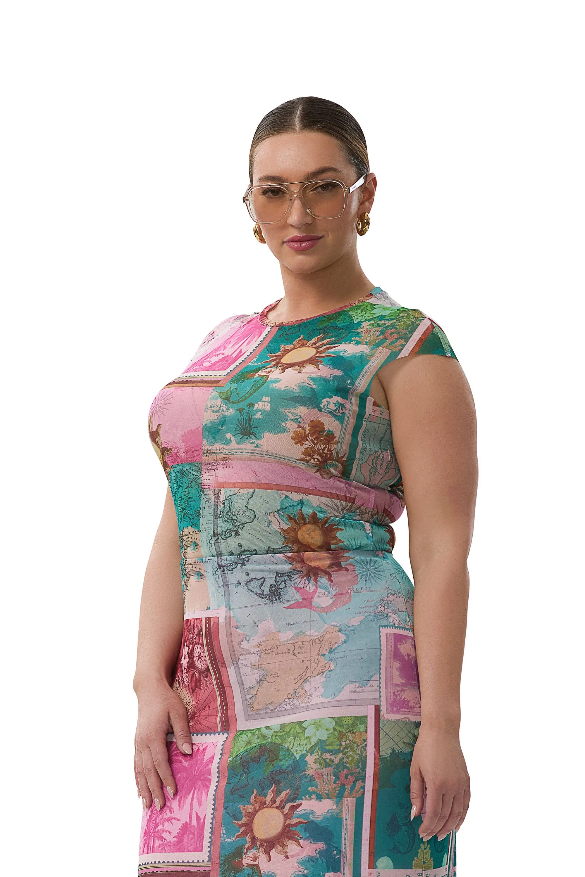 Nina Top - Tropic Postcard sold by Care Tucker product image thumbnail 5