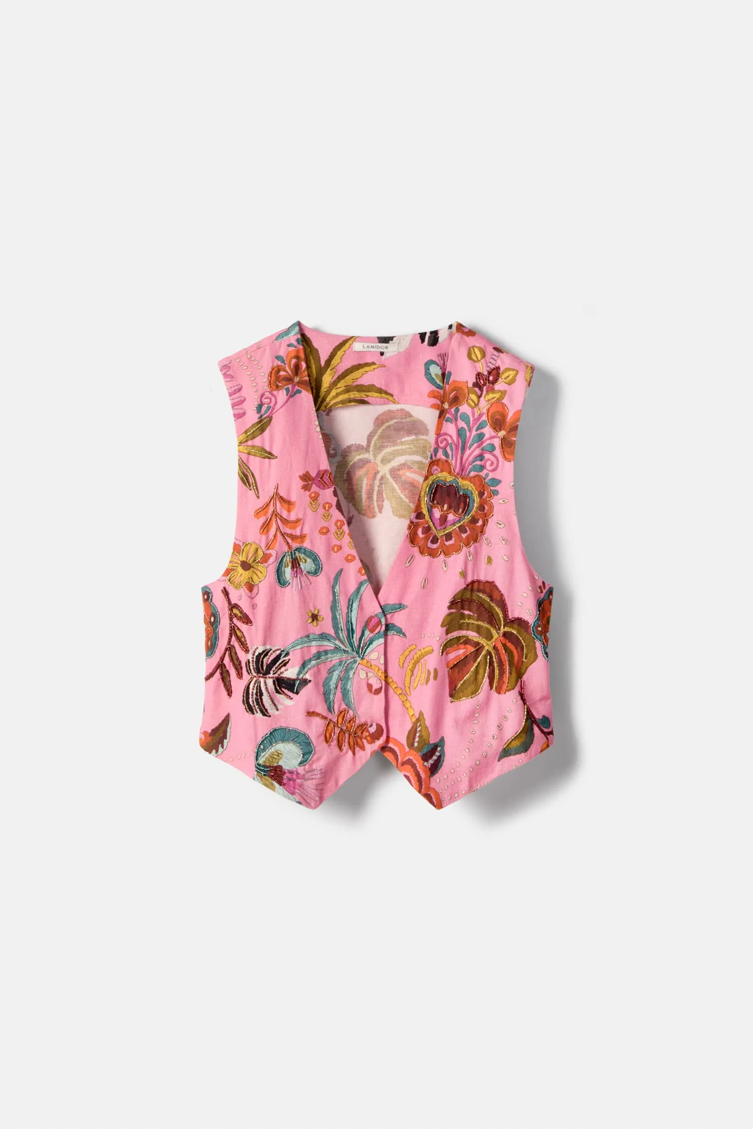 Tropical Pattern Vest sold by Care Tucker product image thumbnail 4