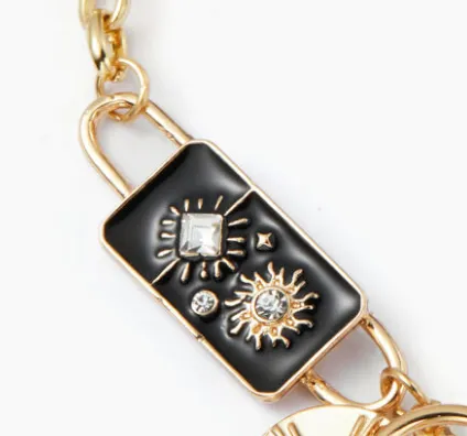 Celestial Black Coin Charm Black Moon Necklace sold by Care Tucker product image thumbnail 3