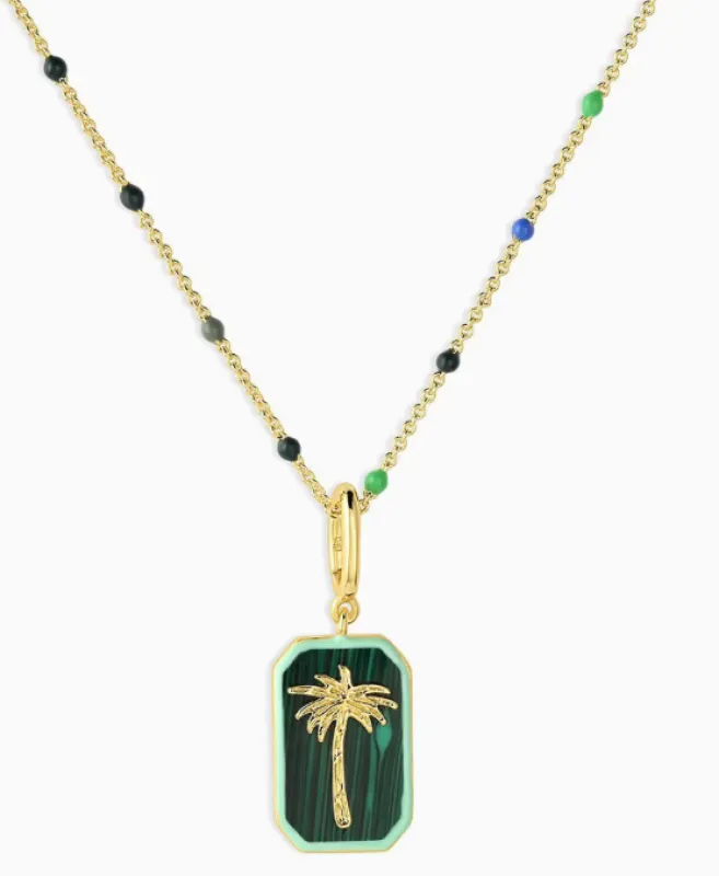 Candy Chains and Palm Tree Charm Necklace sold by Care Tucker