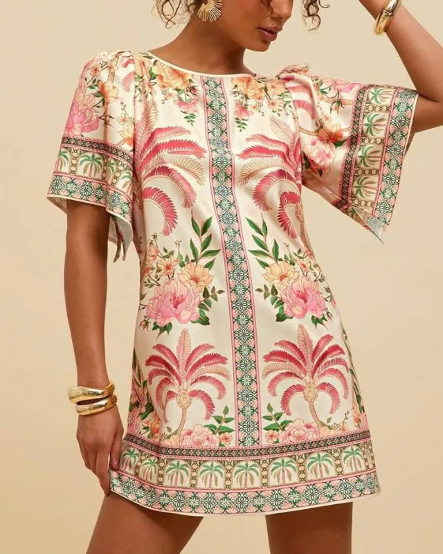Retro Exotic Tropical Dress sold by Care Tucker