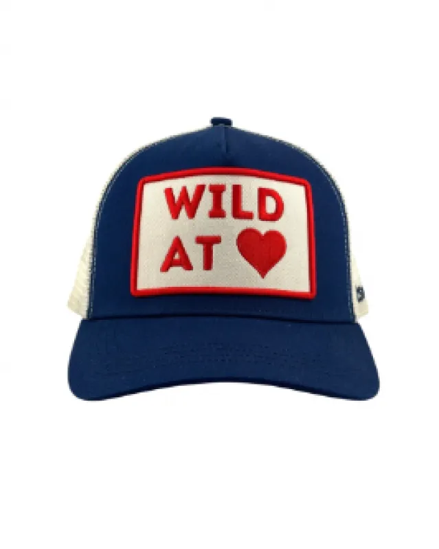 Wild at Heart Trucker - Navy sold by Care Tucker