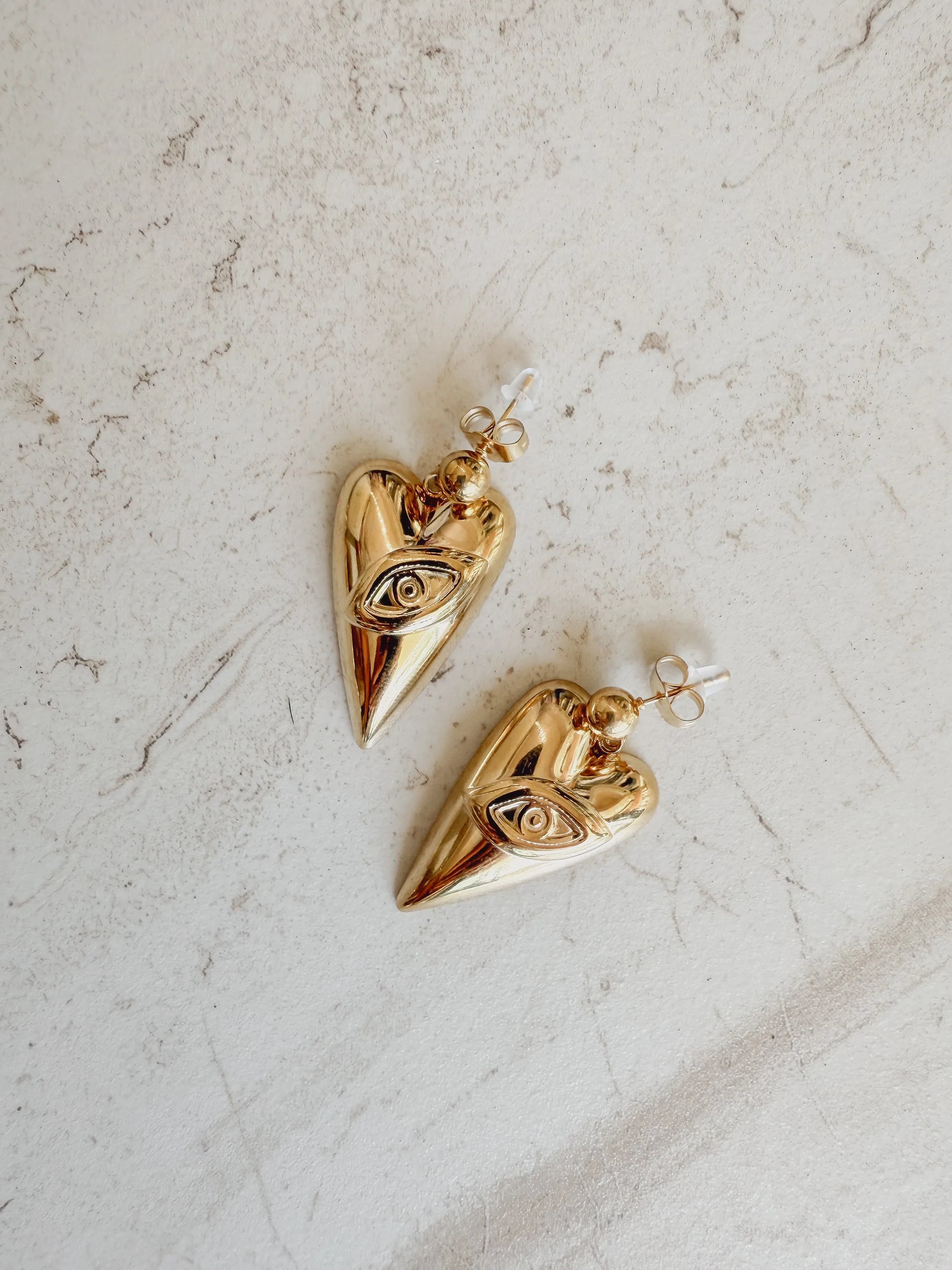 Eye Heart Drop Earrings sold by Care Tucker