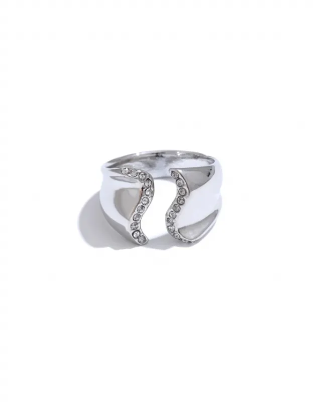 Wave Diamond Ring one size sold by Care Tucker
