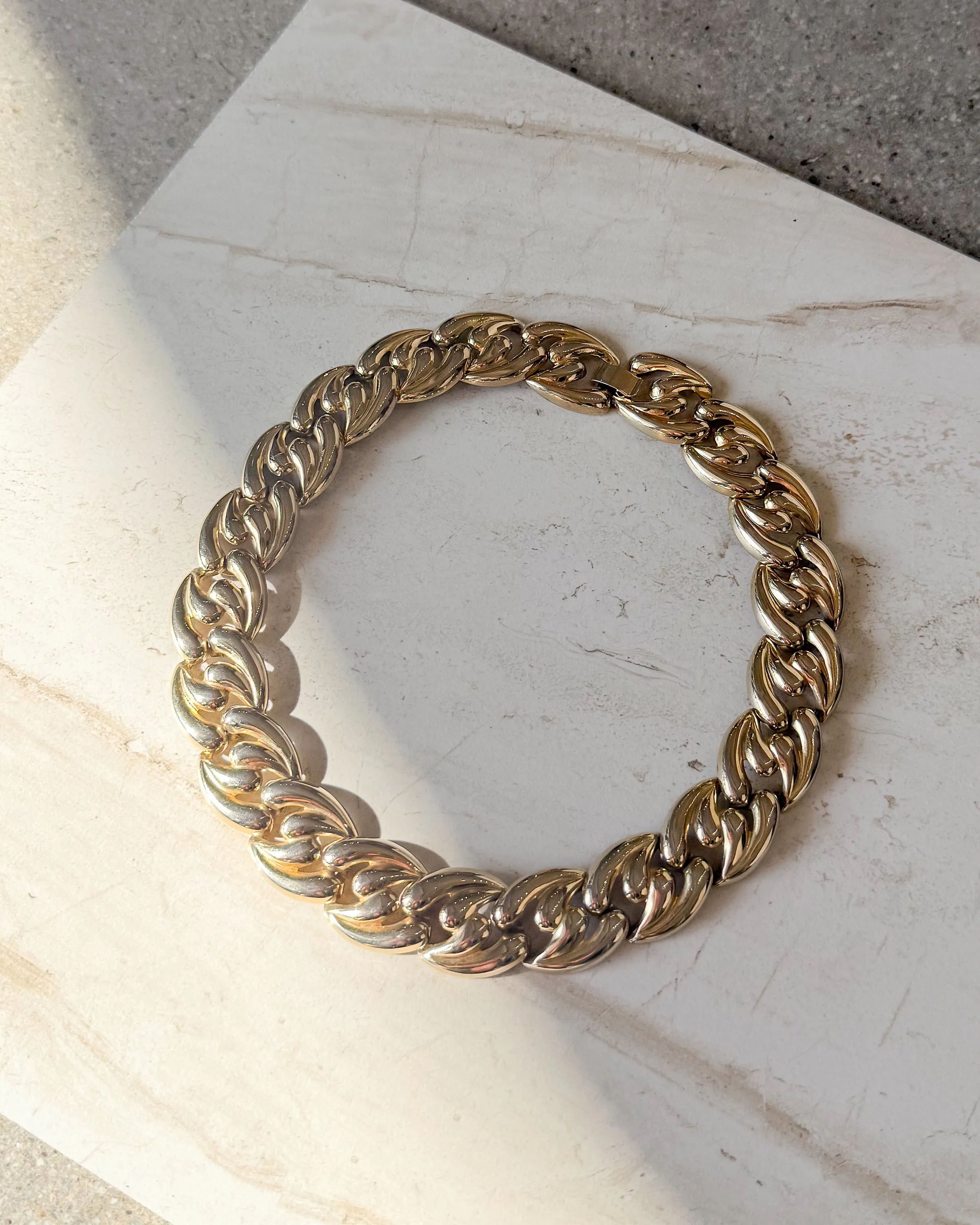 Gold Braided Chain Necklace sold by Care Tucker product image thumbnail 3