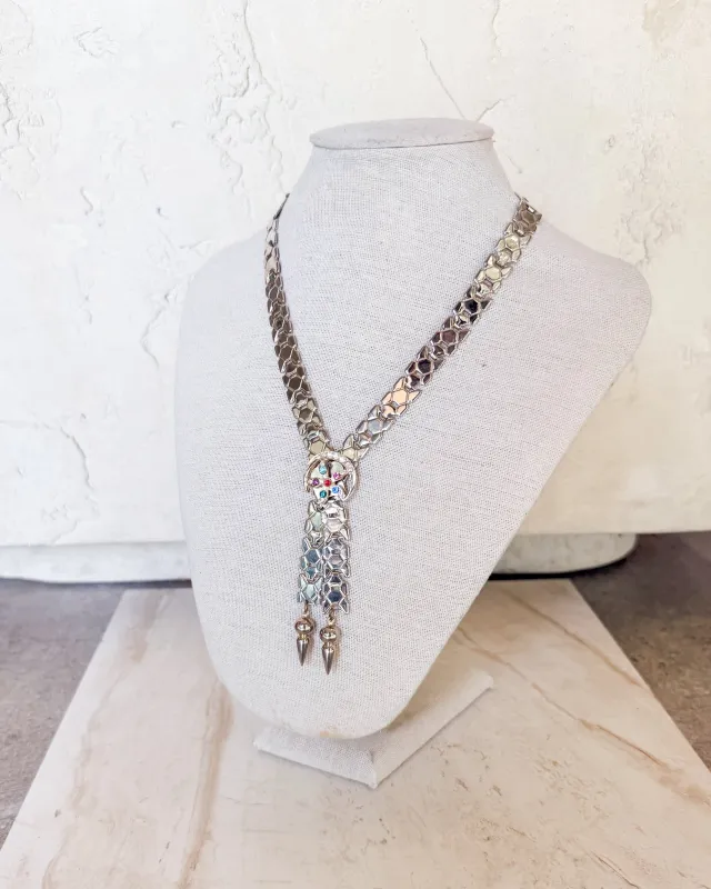 Bold Vintage Hollywood Fringe Necklace sold by Care Tucker