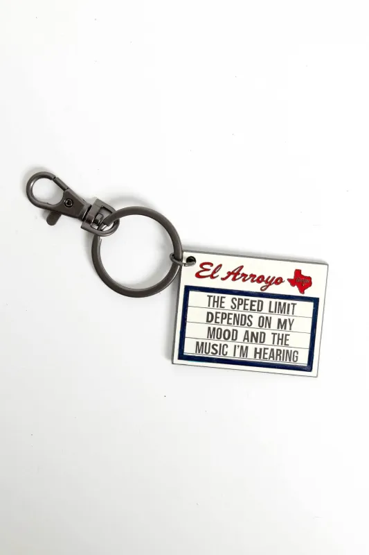 Marquee Keychain - My Mood sold by Care Tucker