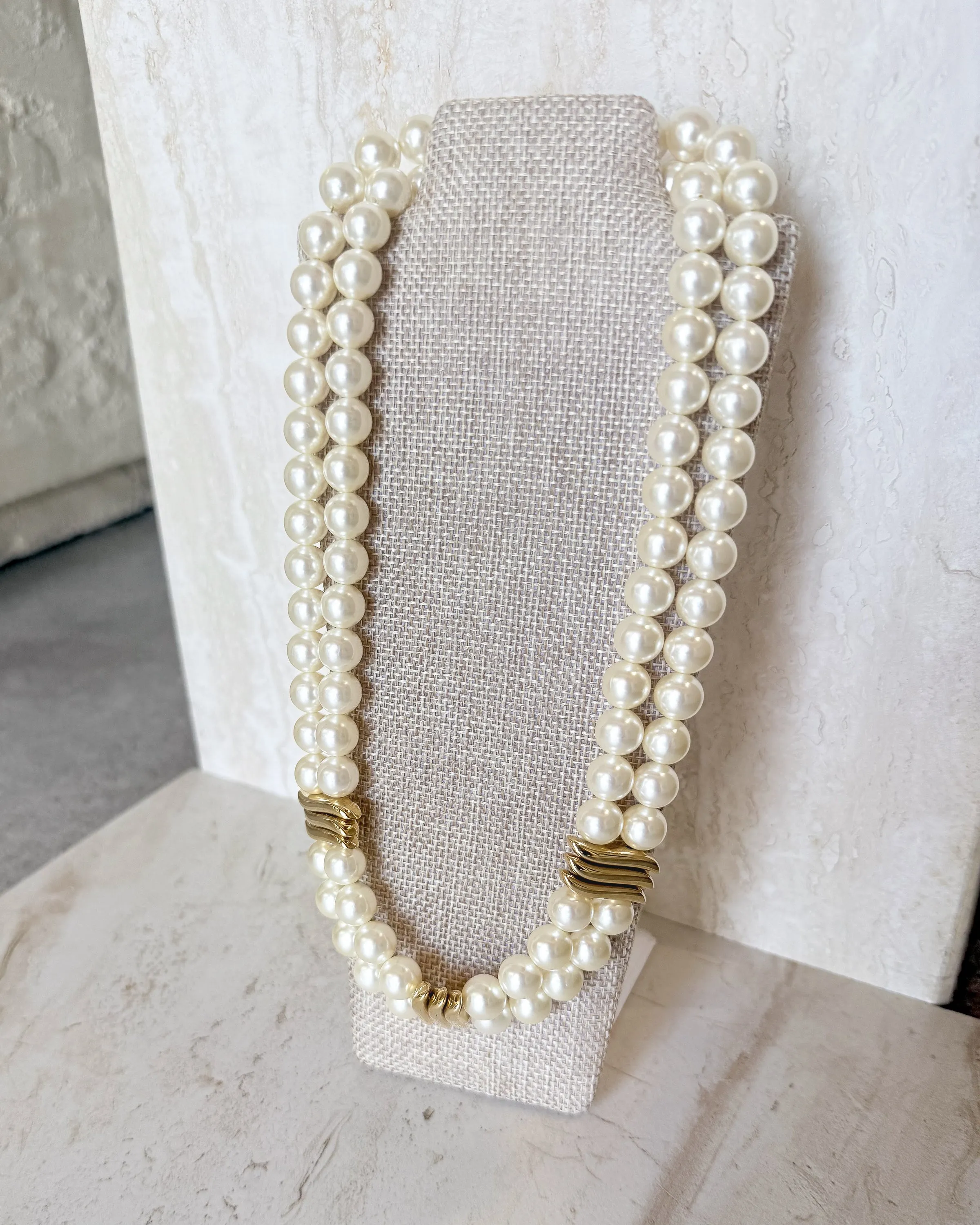 Vintage-styled stranded Freshwater Pearl Necklace sold by Care Tucker product image thumbnail 2