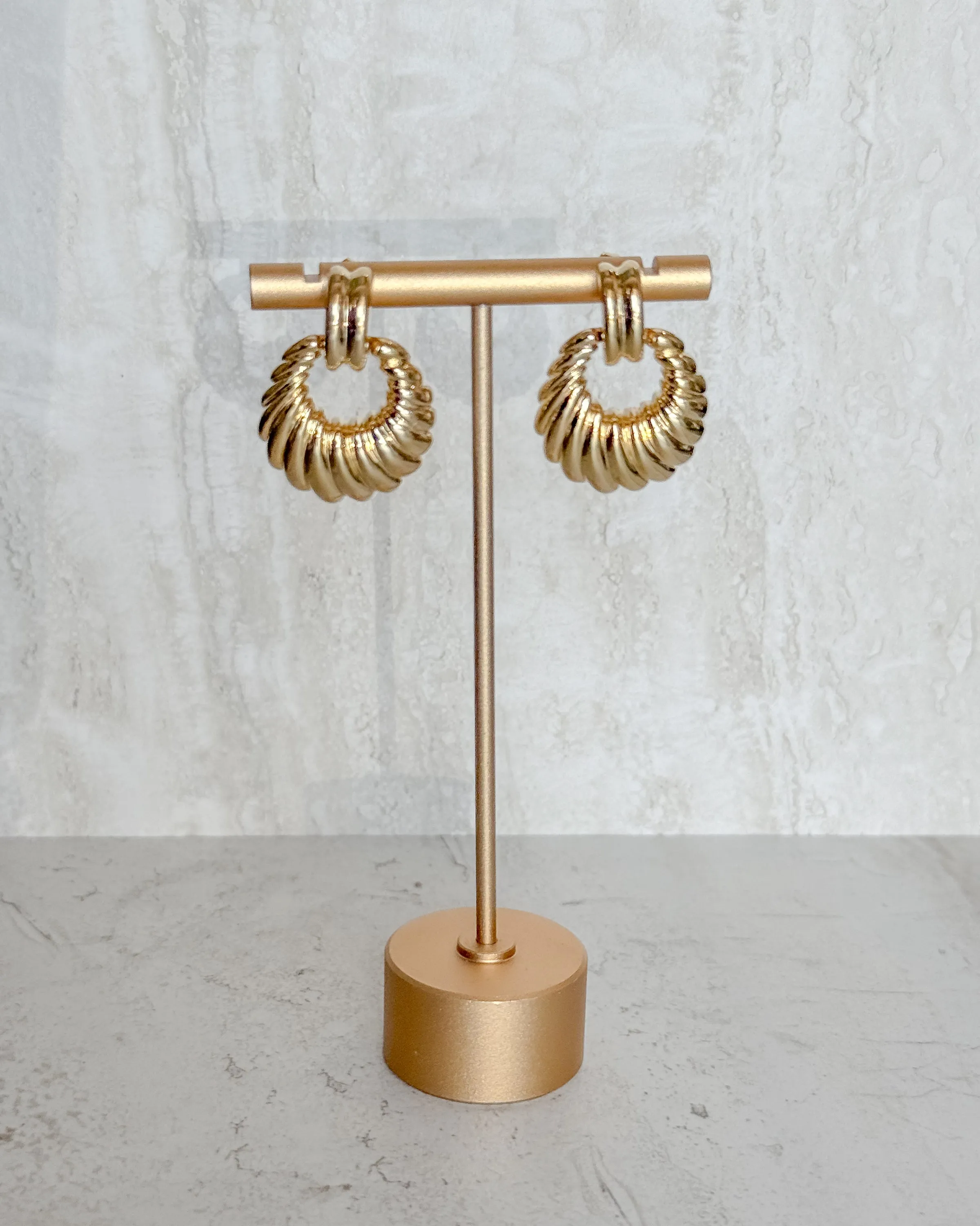 Vintage Round Drop Earrings sold by Care Tucker product image thumbnail 2