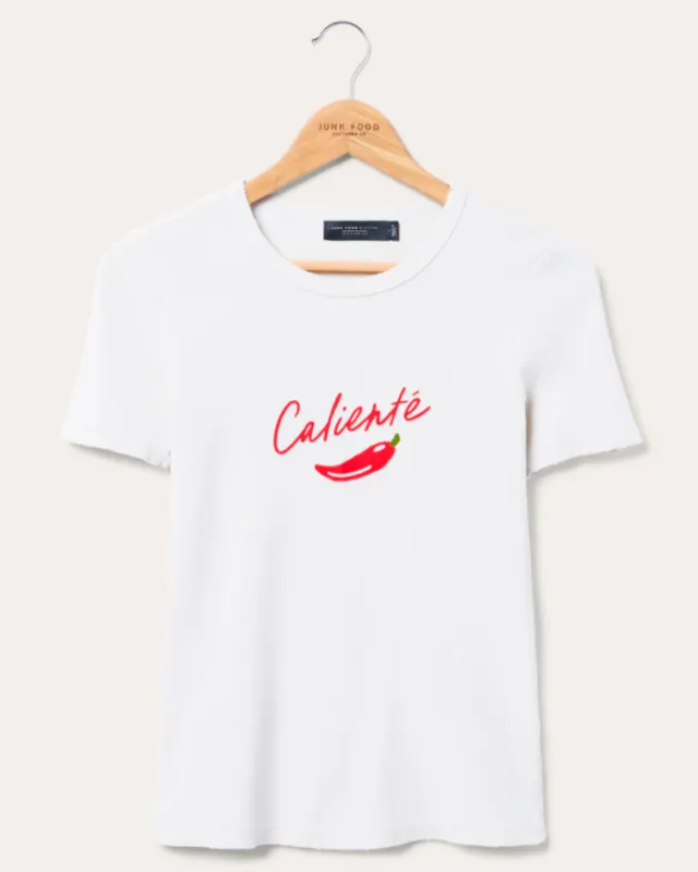 Caliente Pepper Super Slim Tee sold by Care Tucker