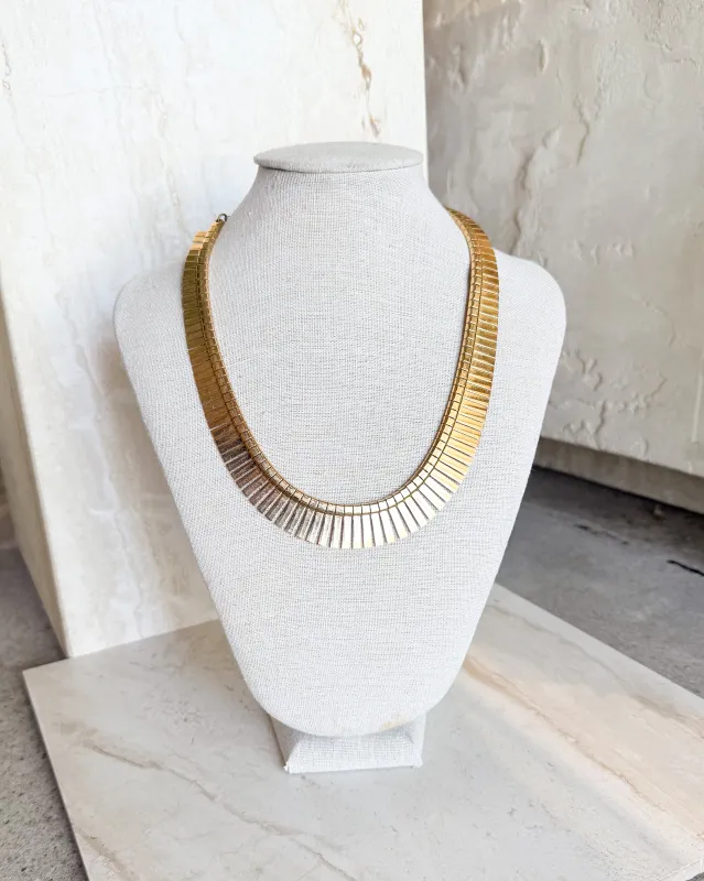Vintage Cleopatra Gold Toned Necklace sold by Care Tucker