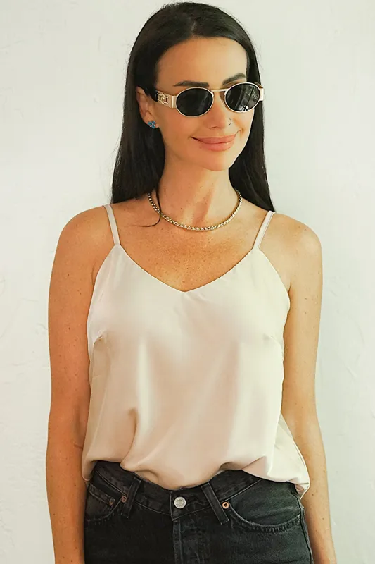 Basic Cooper Cami Champagne sold by Care Tucker