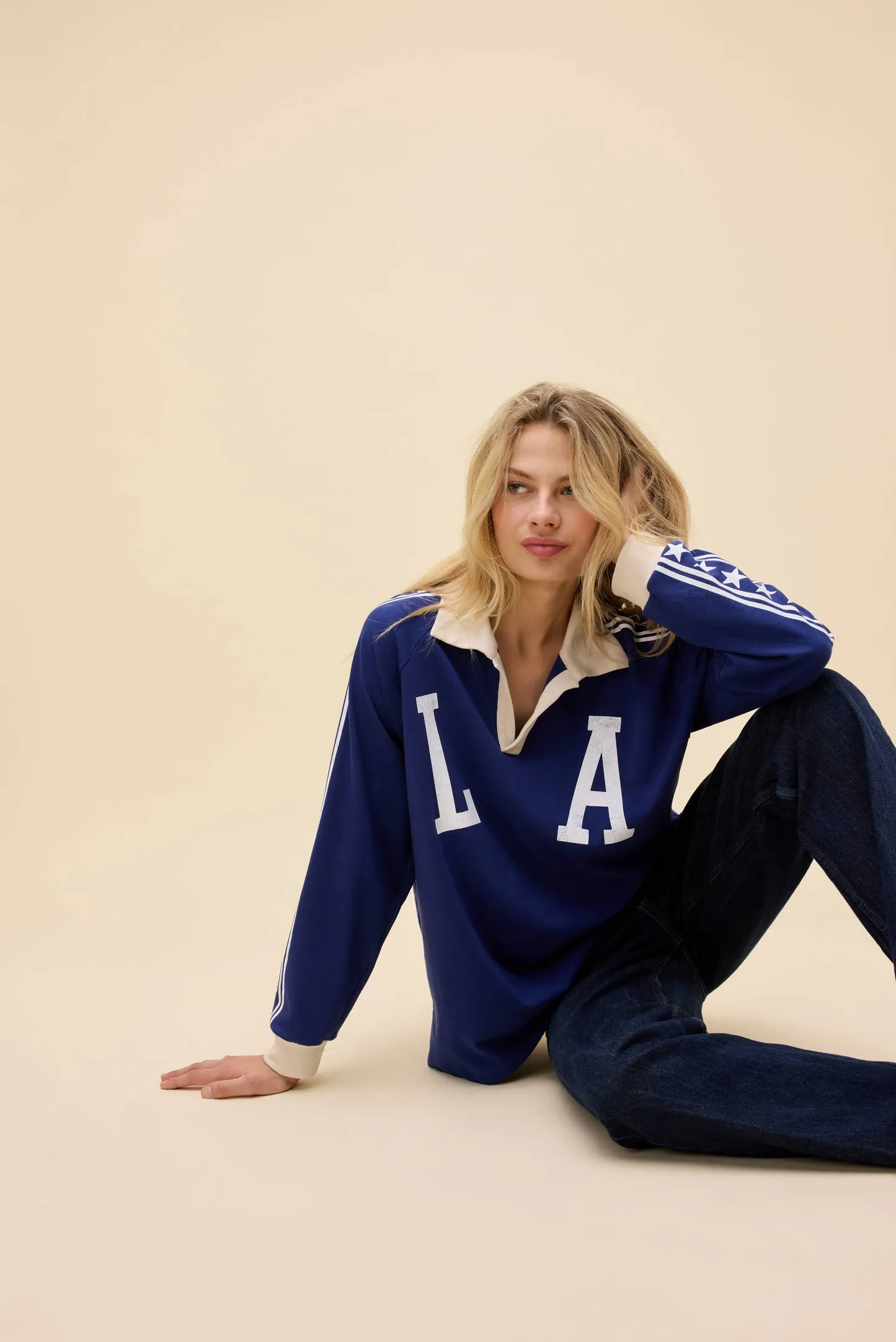 Los Angeles Stars Raglan Rugby Long Sleeve sold by Care Tucker product image thumbnail 4