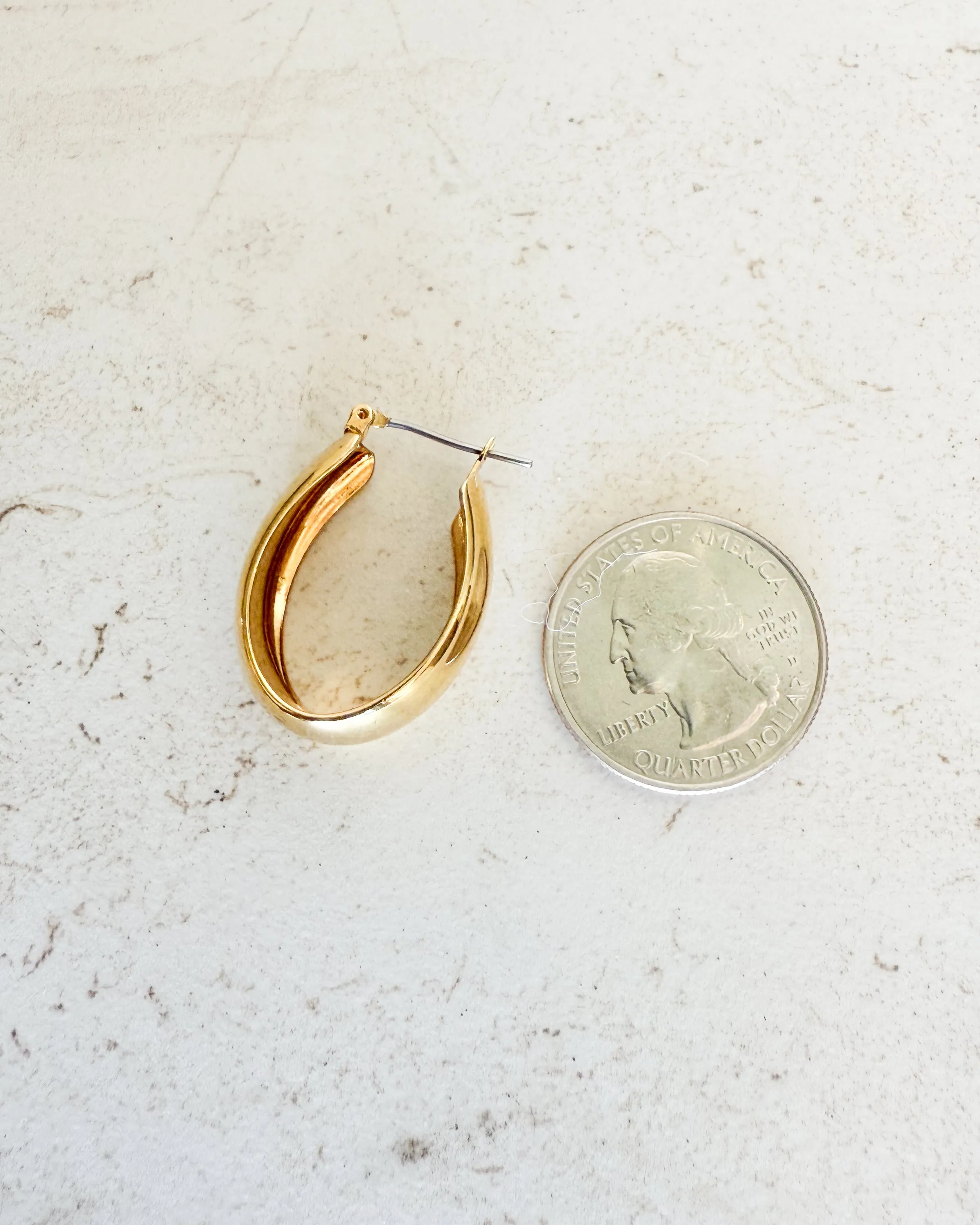 Vintage Oval Hoop - Small sold by Care Tucker product image thumbnail 2