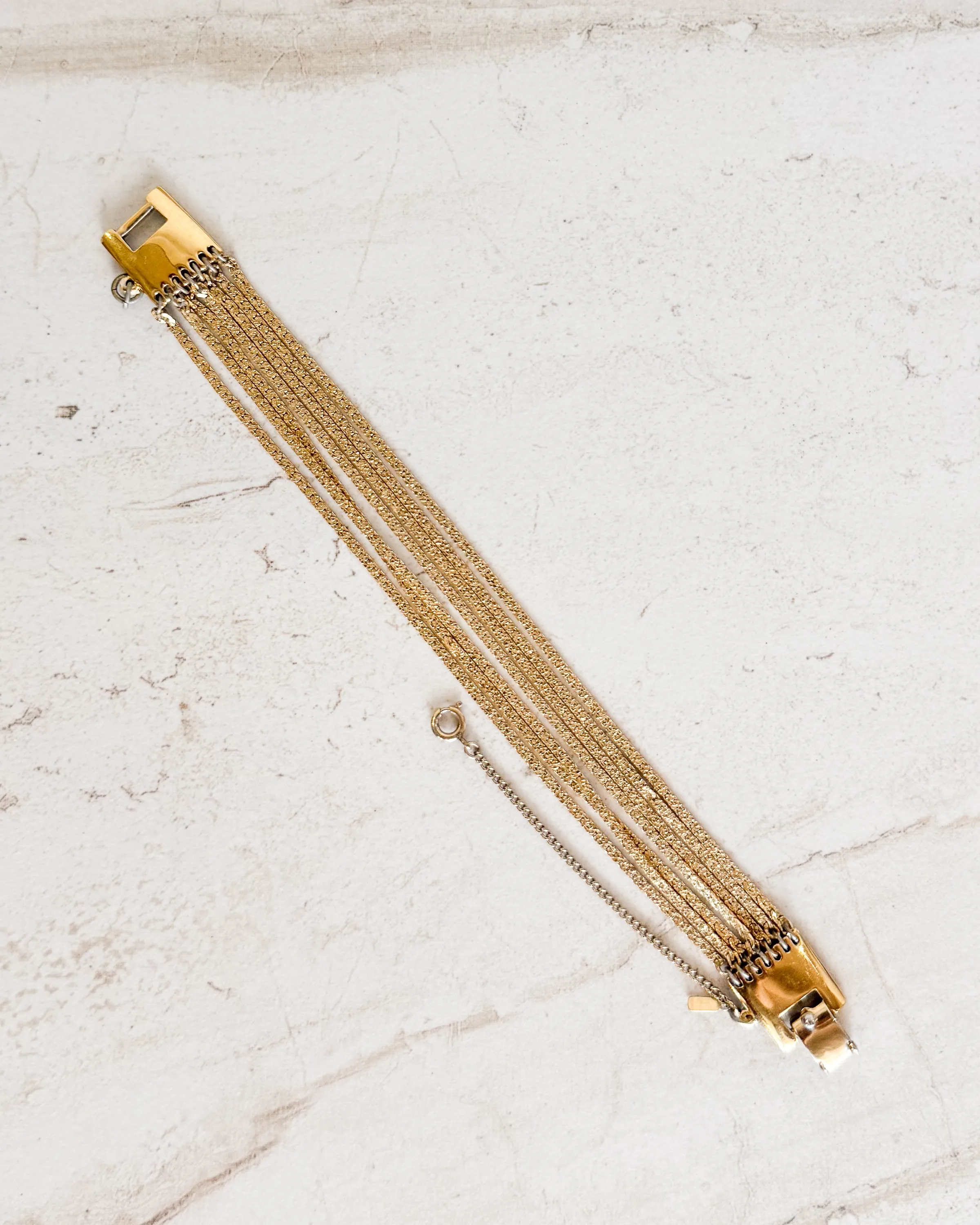 Vintage Multi Strand Chain Bracelet sold by Care Tucker