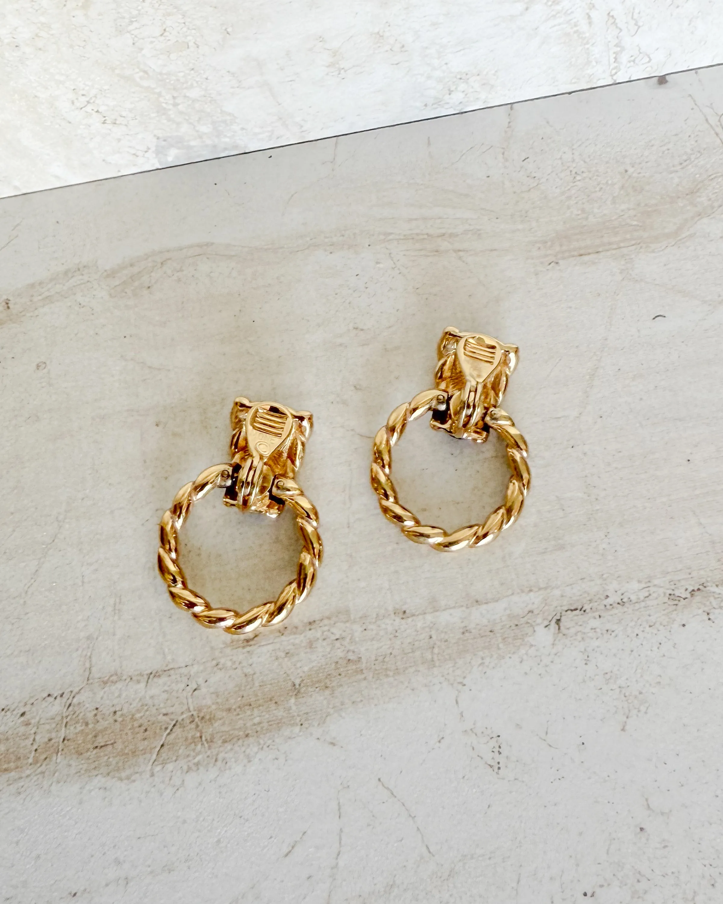 Vintage Textured Door Knocker Clip-On Earrings sold by Care Tucker product image thumbnail 2