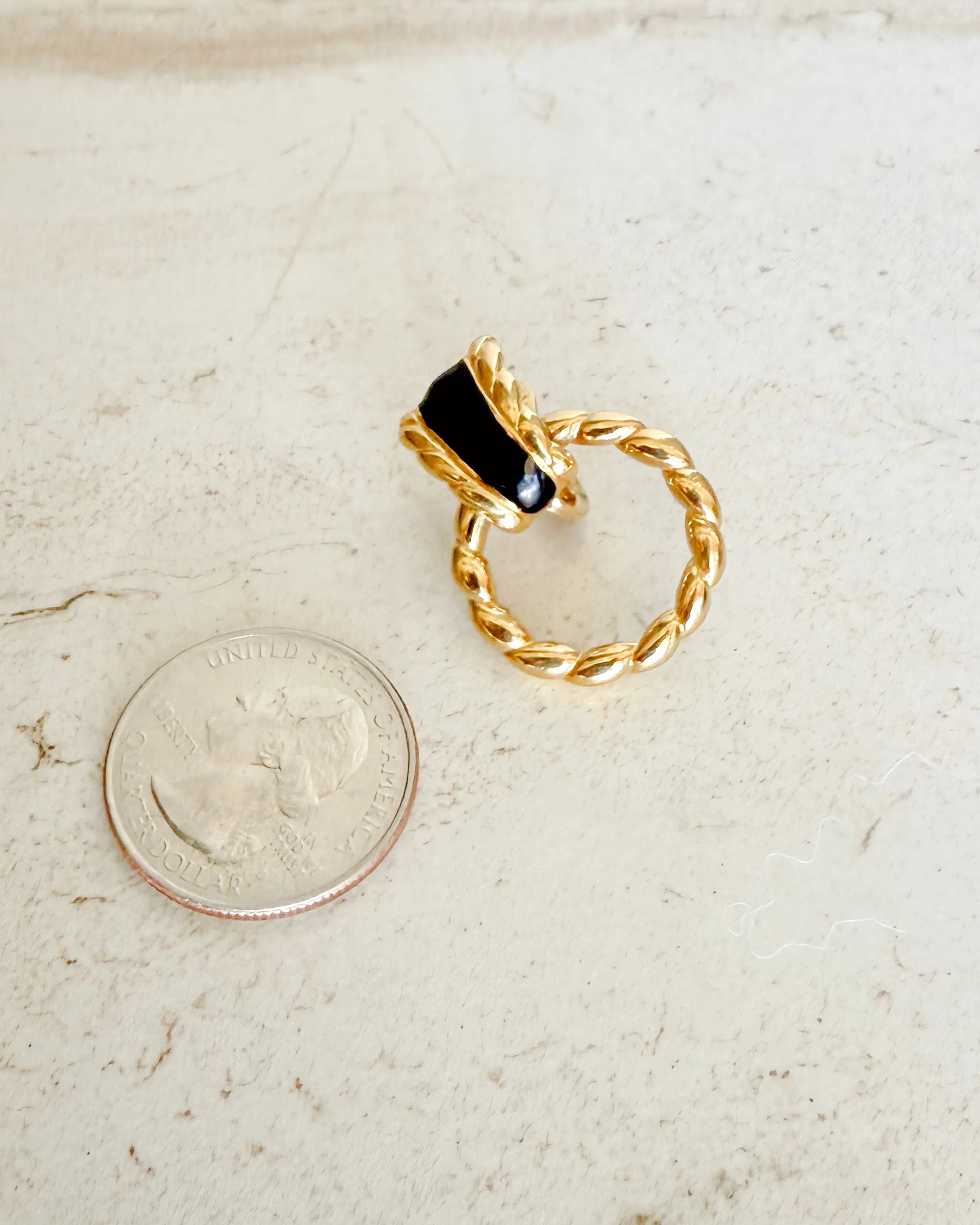 Vintage Textured Door Knocker Clip-On Earrings sold by Care Tucker product image thumbnail 3