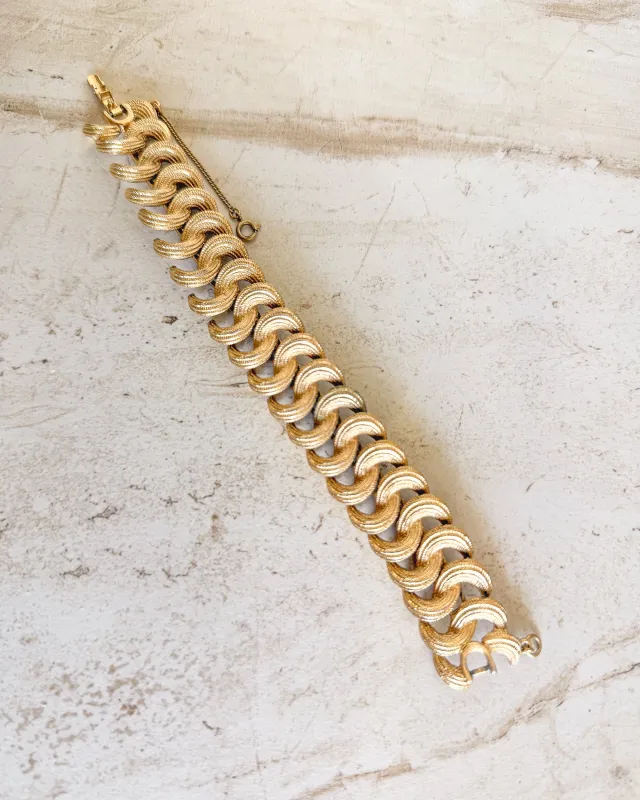 Vintage Wide S-Link Chain Bracelet sold by Care Tucker