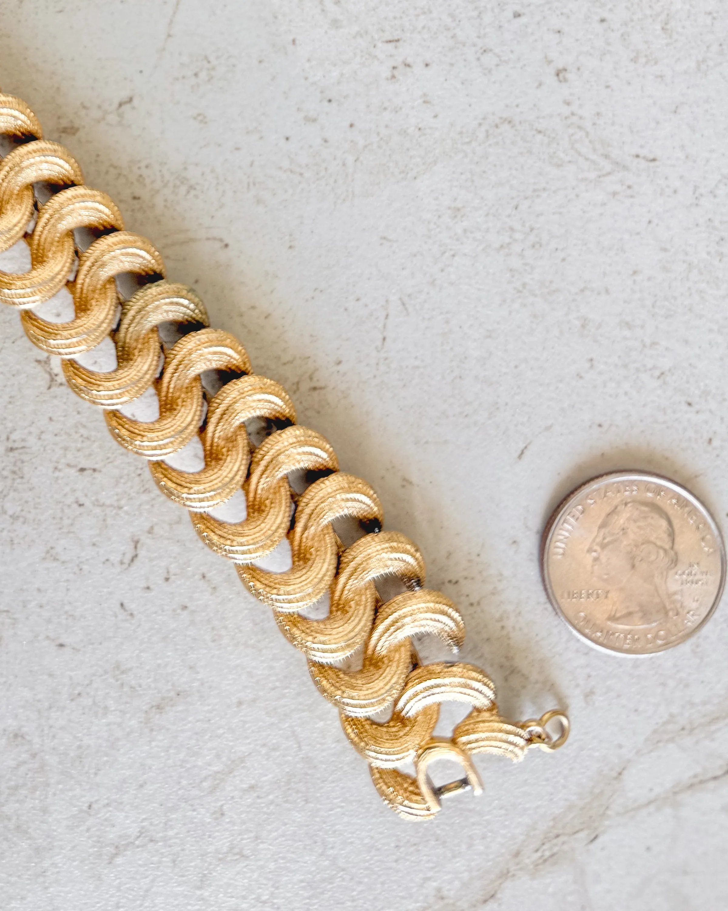 Vintage Wide S-Link Chain Bracelet sold by Care Tucker product image thumbnail 3