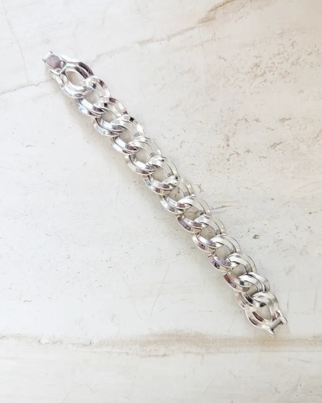 Vintage Silver Tone Link Bracelet sold by Care Tucker
