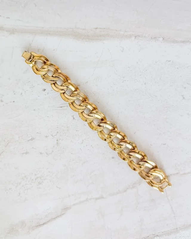 Vintage Gold Tone Link Bracelet sold by Care Tucker