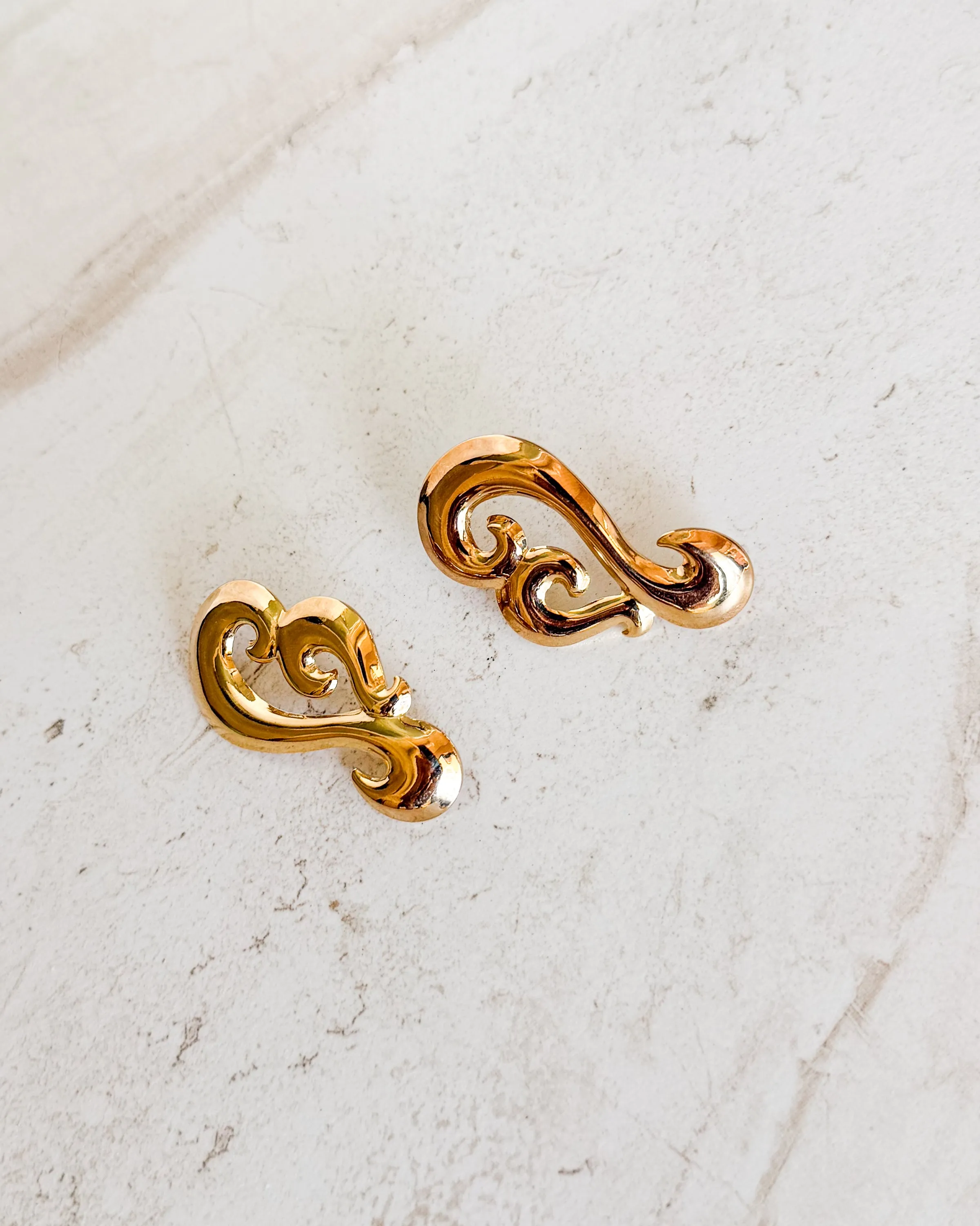 Vintage 90's Avon Large Gold Earrings sold by Care Tucker product image thumbnail 2