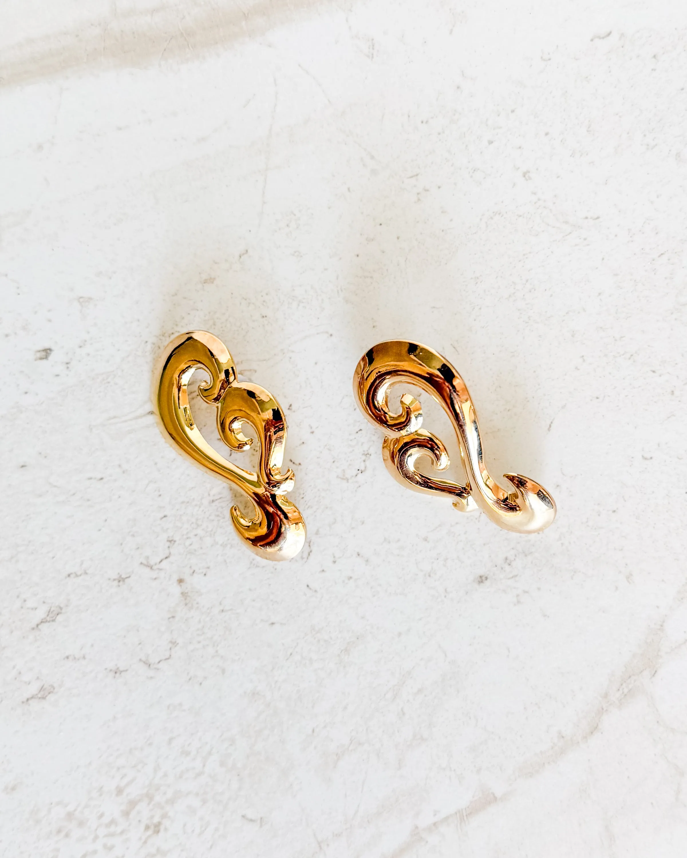 Vintage 90's Avon Large Gold Earrings sold by Care Tucker