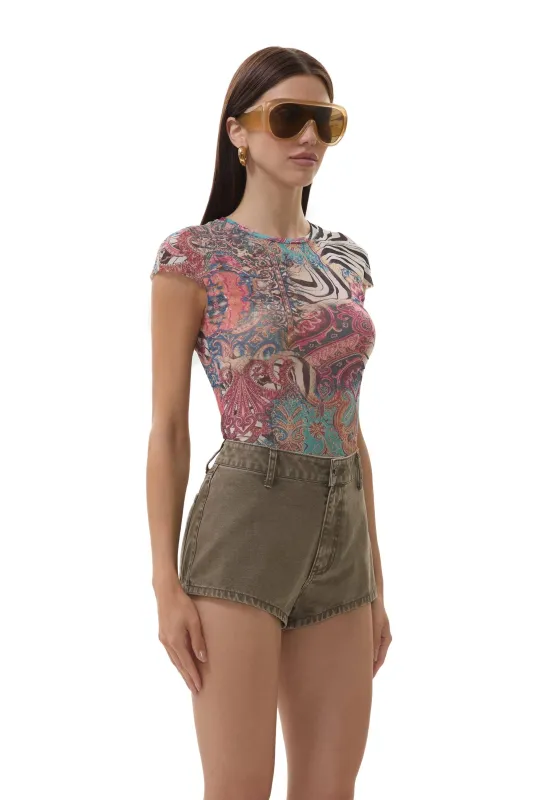 Nina Top - Gilded Paisley sold by Care Tucker