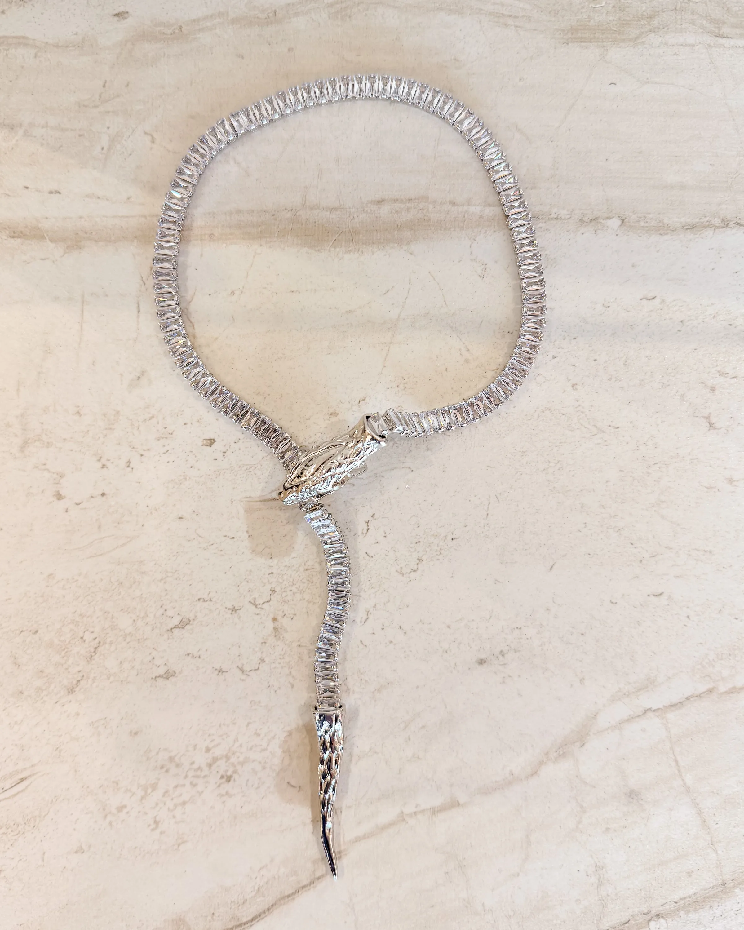 CZ Snake Chain Necklace sold by Care Tucker product image thumbnail 2