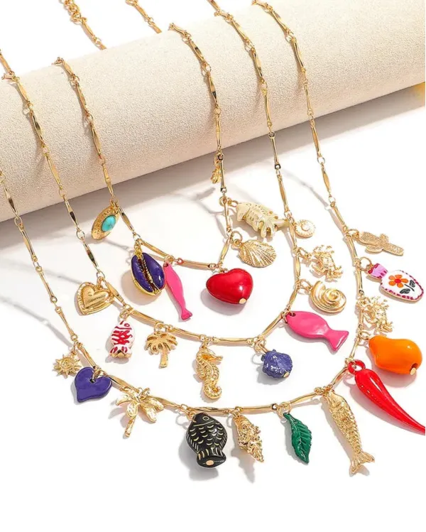 Multi Fish Pendant Necklace sold by Care Tucker product image thumbnail 2