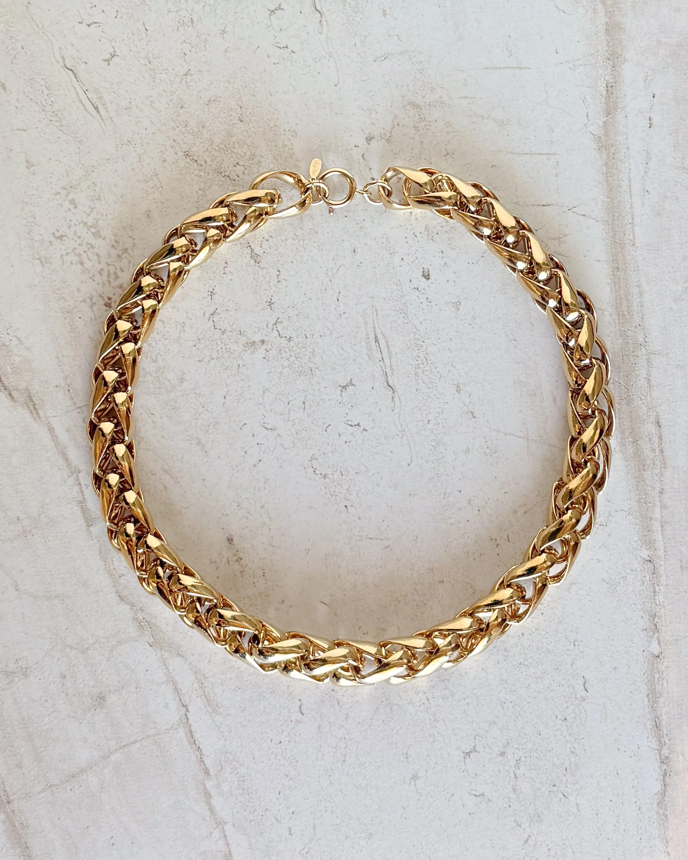 Vintage Gold Tone Chunky Necklace sold by Care Tucker product image thumbnail 2