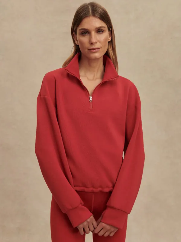 Sian Cropped Half Zip sold by Care Tucker
