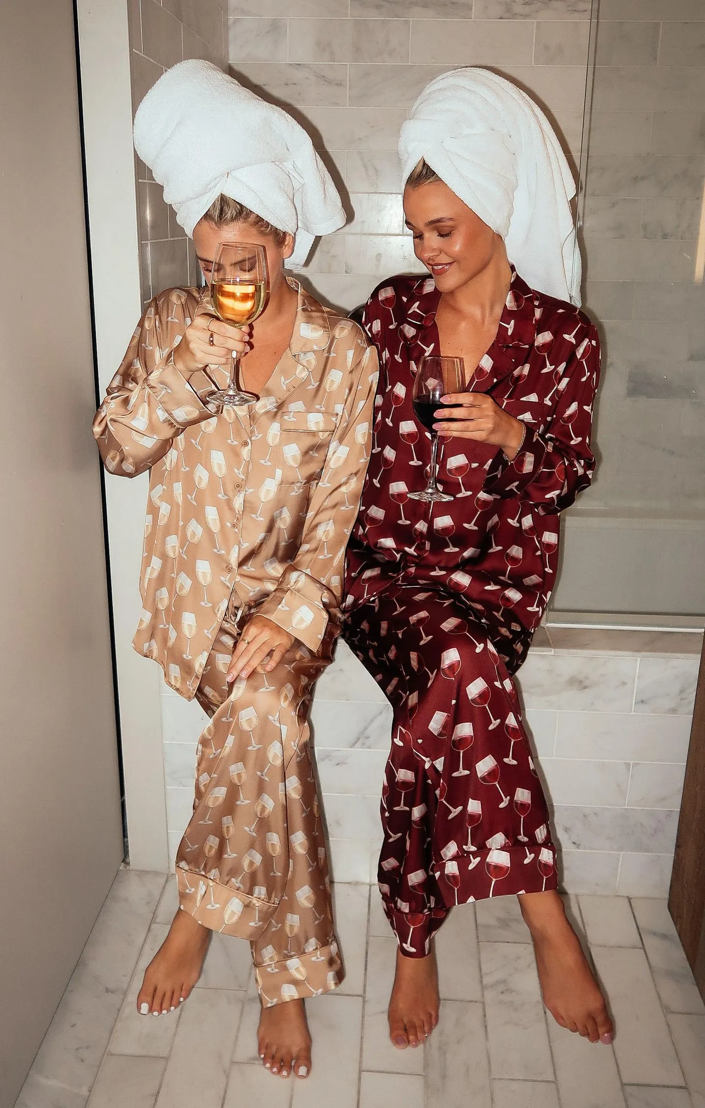 Classic PJ Set - White Wine Silky sold by Care Tucker product image thumbnail 2