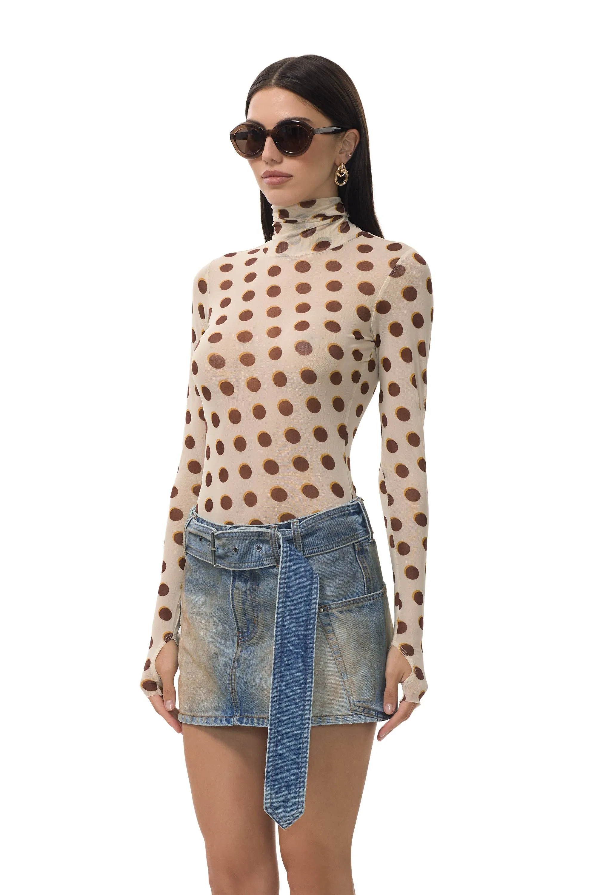 Zadie Top - Gold Halo Dot sold by Care Tucker product image thumbnail 3