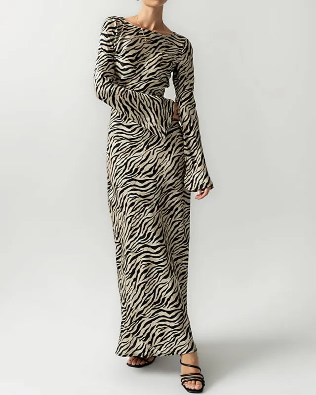 Melody Zebra Ultra Maxi Dress sold by Care Tucker