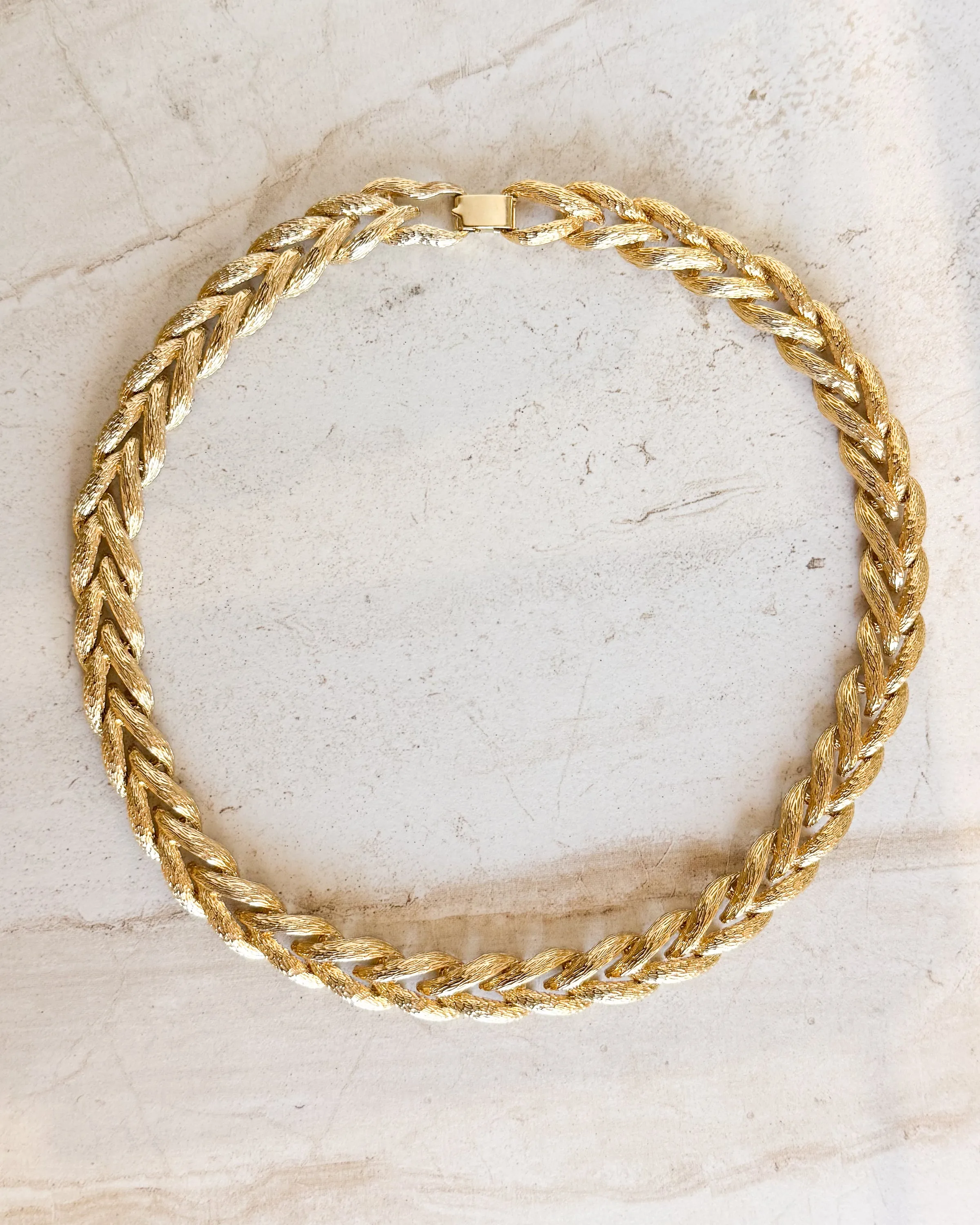 Vintage Gold Plated Wheat Chain Necklace sold by Care Tucker product image thumbnail 2