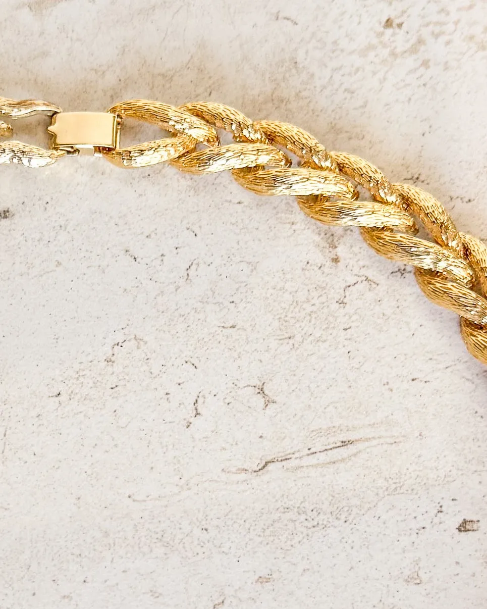 Vintage Gold Plated Wheat Chain Necklace sold by Care Tucker product image thumbnail 4