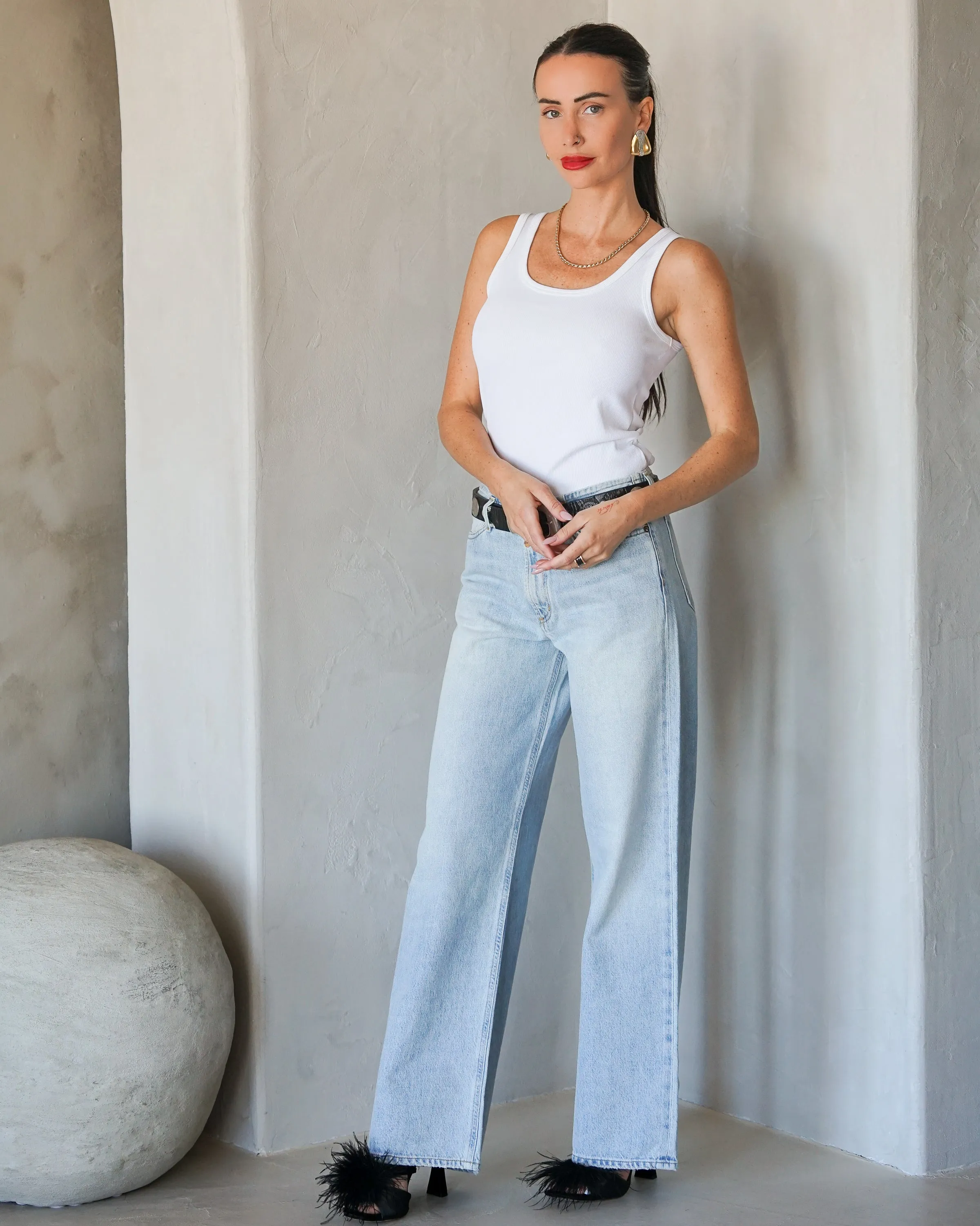 Zoe Tank - White sold by Care Tucker product image thumbnail 2