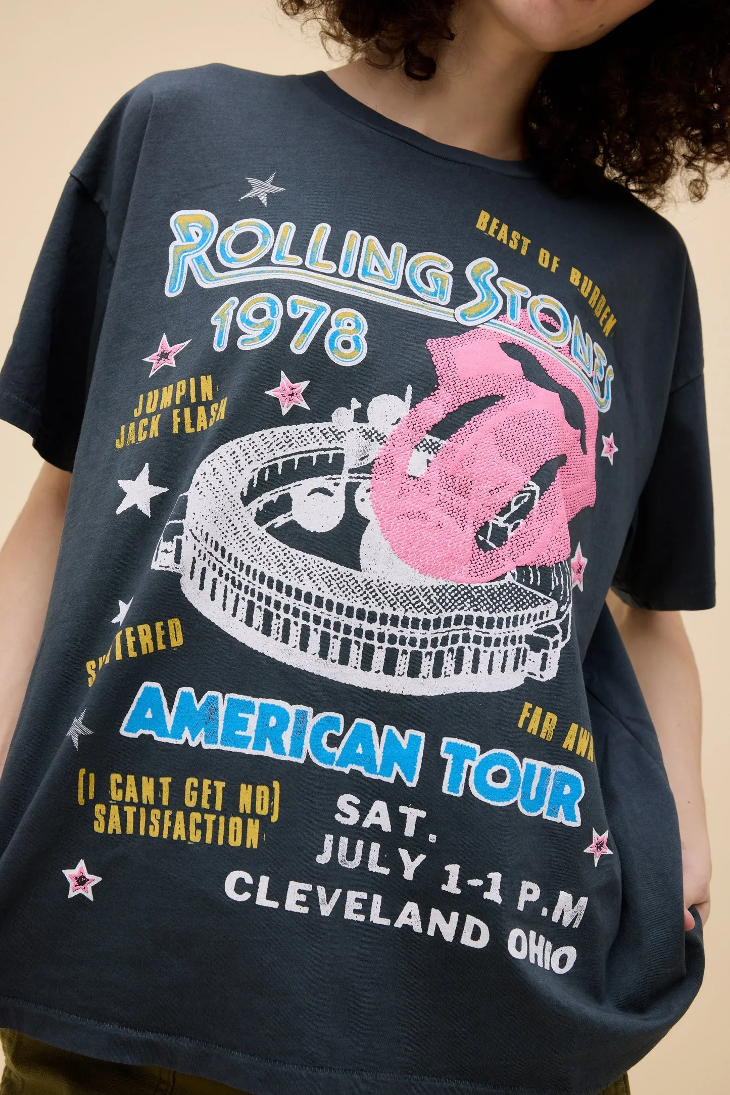 Rolling Stones 1978 American Tour Merch Tee sold by Care Tucker product image thumbnail 2