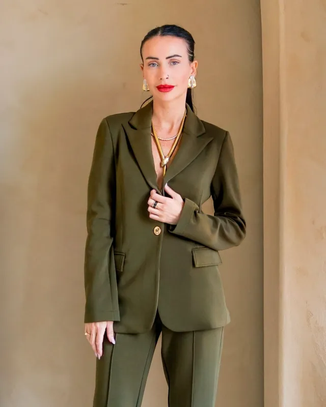 Morrison Ultra Luxe Blazer Olive sold by Care Tucker