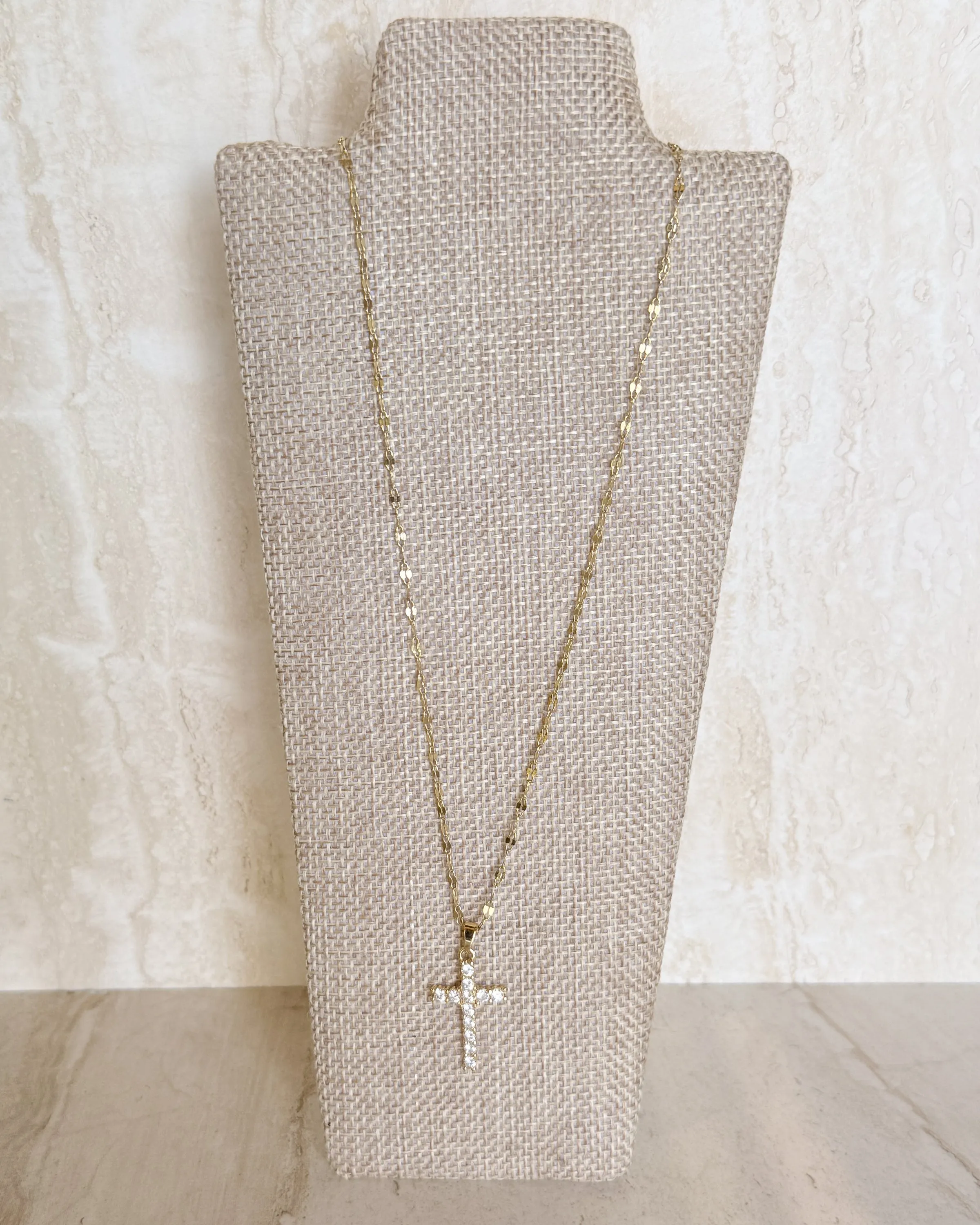 Sparkly Cross Necklace sold by Care Tucker