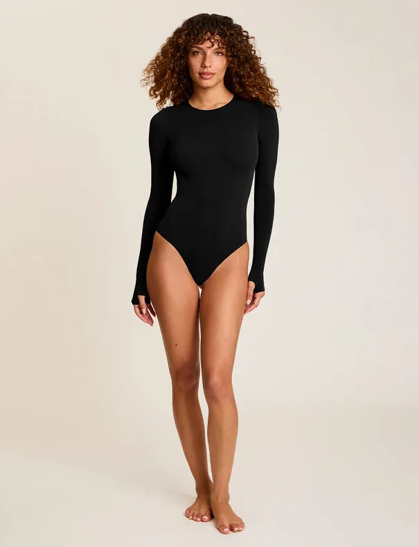Ballet Long Sleeve Bodysuit with Thumbholes sold by Care Tucker product image thumbnail 2