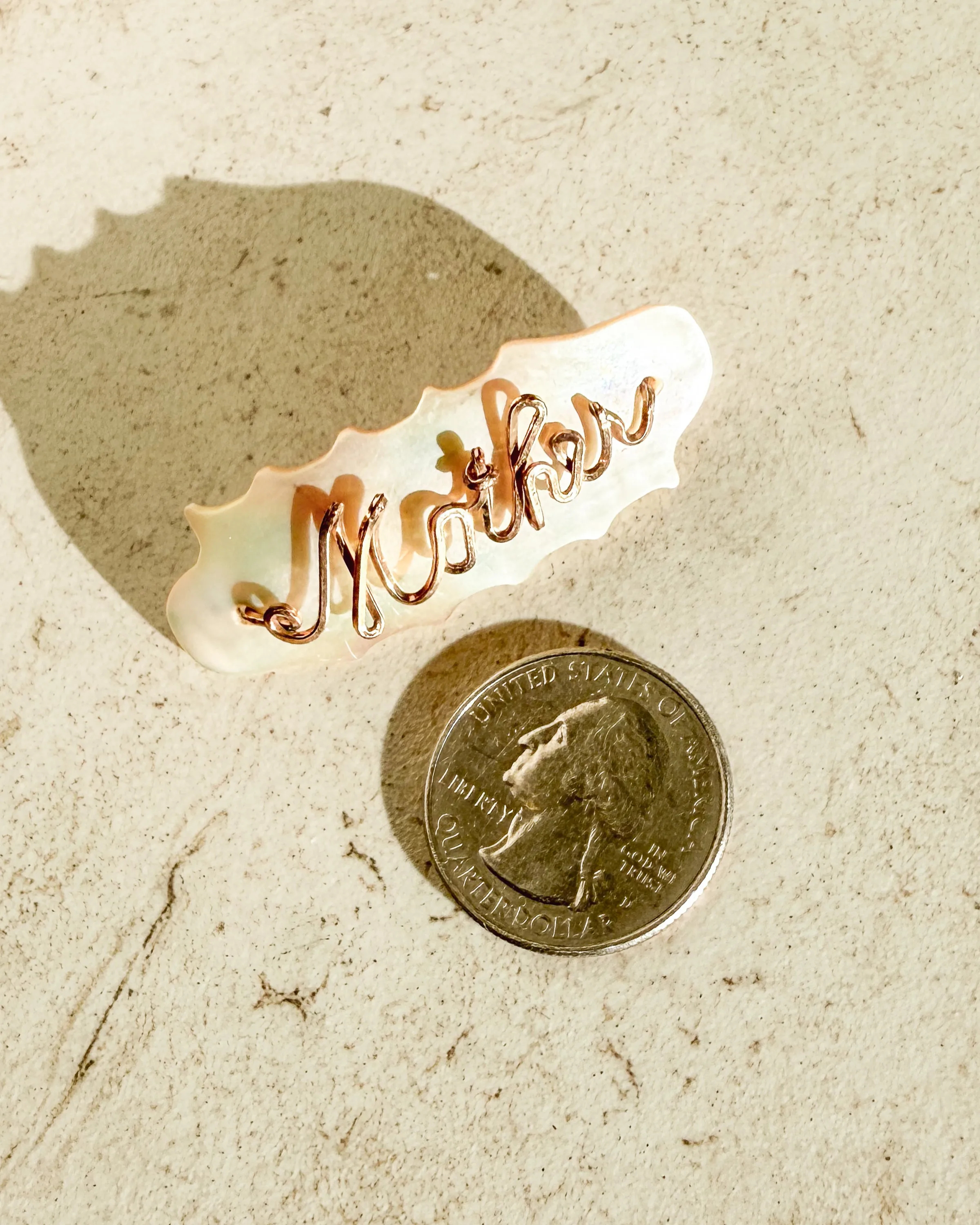 Vintage 1950 Mother of Pearl Pin sold by Care Tucker product image thumbnail 2