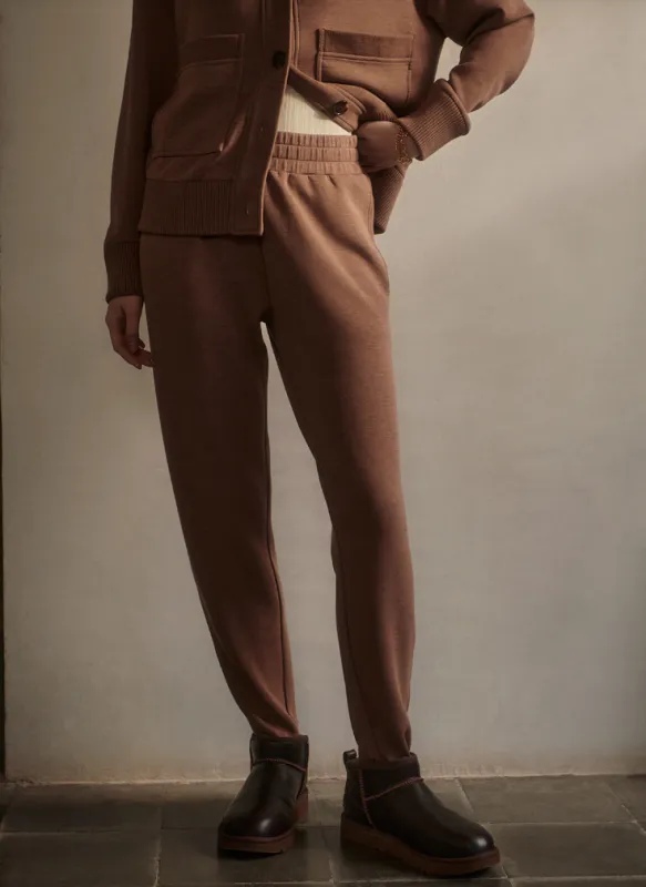 The Slim Zip Hem Pant 26" - Golden bronze marl sold by Care Tucker