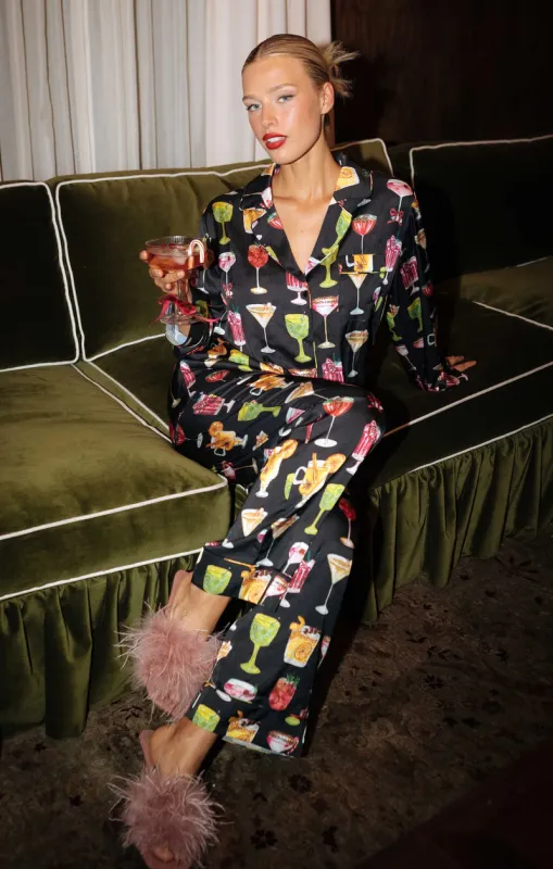 Show Me Your Mumu Classic PJ Set Holiday Cocktails sold by Care Tucker