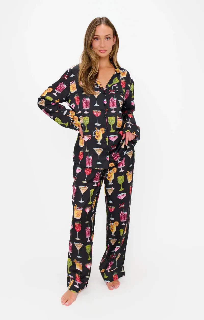 Show Me Your Mumu Classic PJ Set Holiday Cocktails sold by Care Tucker product image thumbnail 3