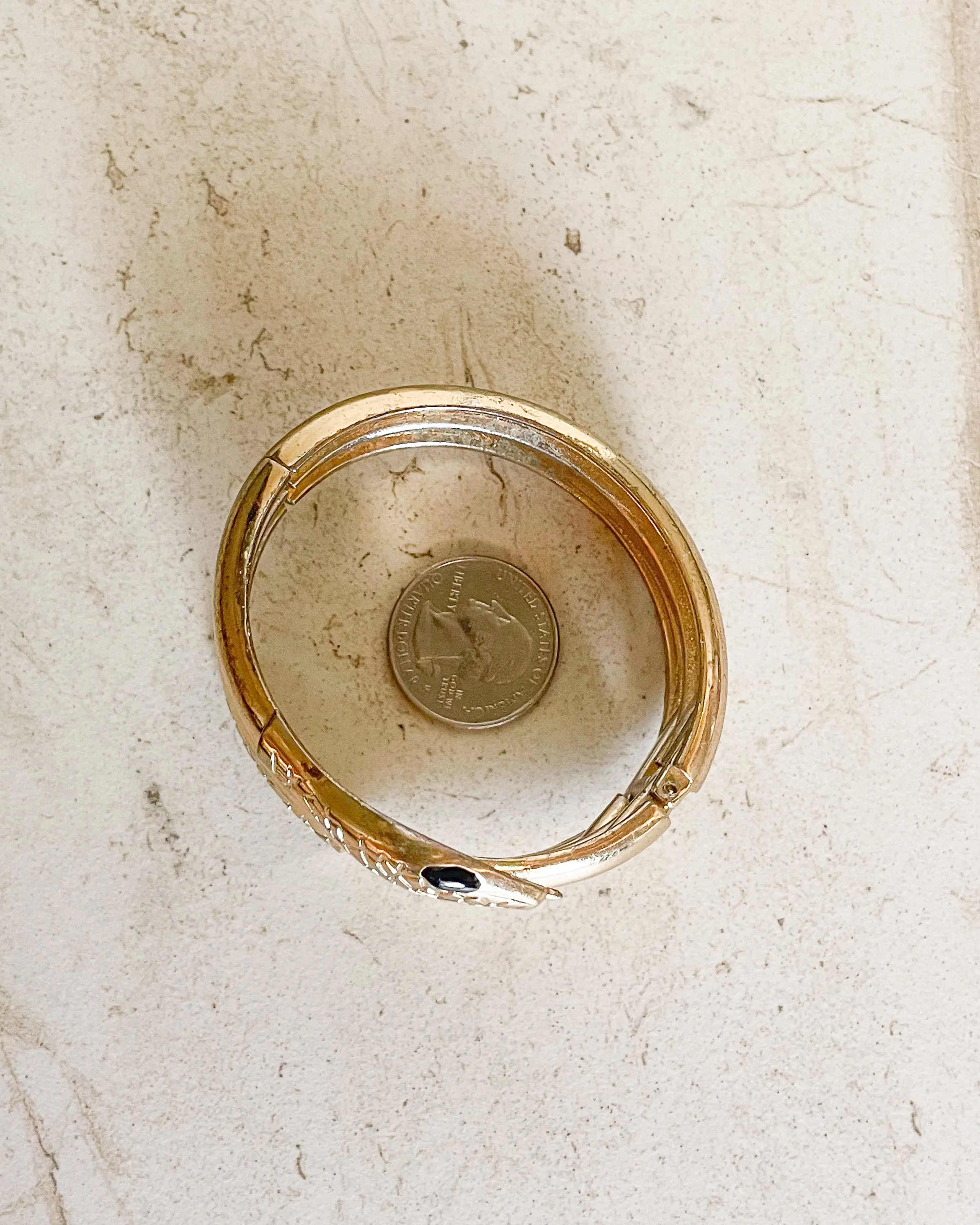 Vintage Gold Plated Snake Bracelet sold by Care Tucker product image thumbnail 2