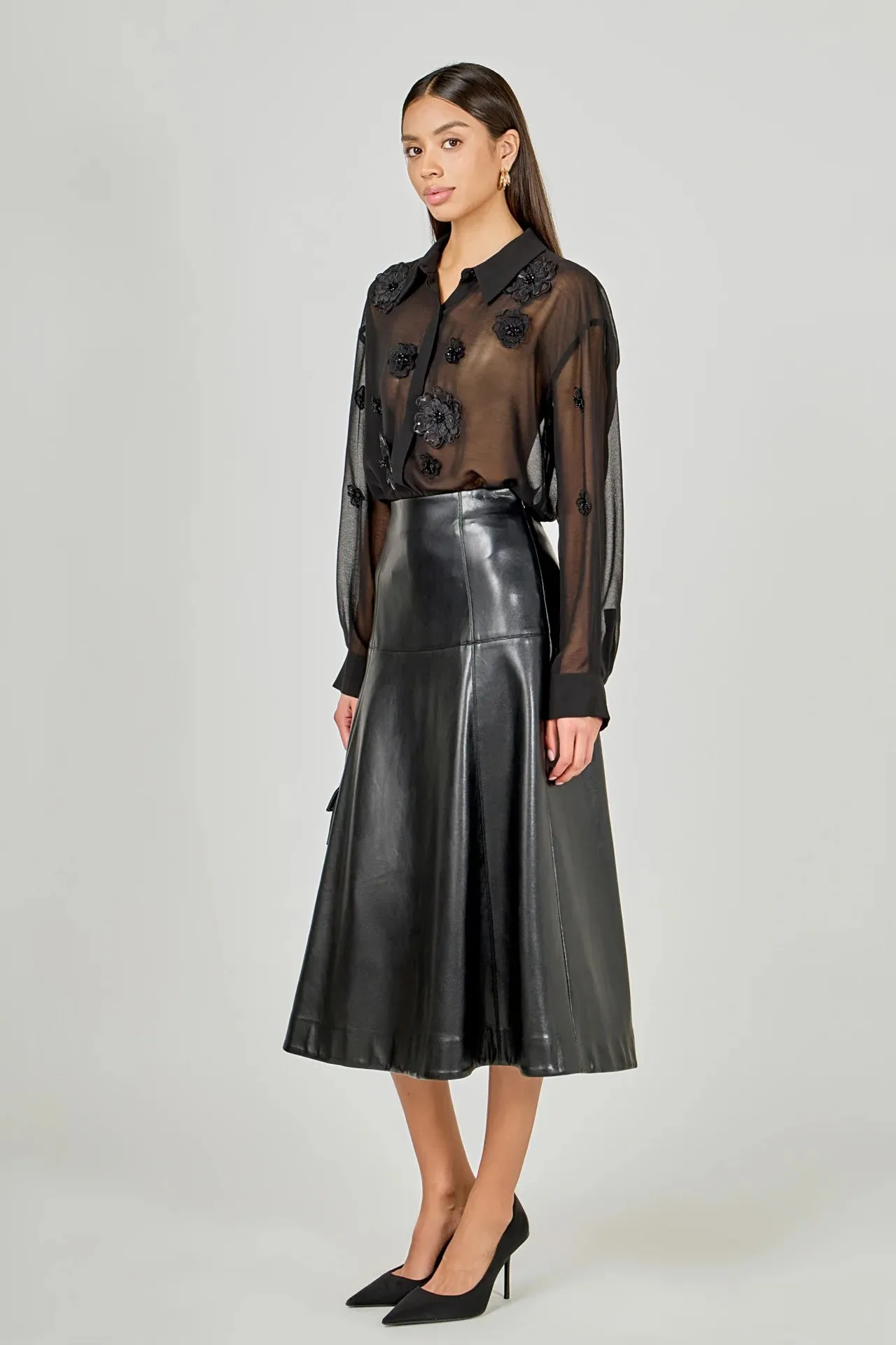 Floral Detail Shirt Blouse sold by Care Tucker product image thumbnail 2